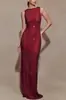 Site Independente Amazon Vestido Europeu e Americano para Mulheres Sem Mangas Lantejoulas Fenda nas Costas Sexy Vestido de Festa para Mulheres 8219