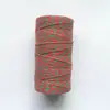 Al por mayor nuevo cuerda de algodón de dos colores tejida a mano DIY doble hebra color etiqueta negra cuerda de algodón fina cuerda para tamales 2mm
