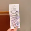 Nuevo y dulce pasador de Hello Kitty para mujer, pinza versátil y de moda para flequillo, pinza lateral, pasador de lazo, exquisito accesorio para el cabello