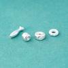 Nuevo Círculo de Nube Auspiciosa Chapado en Plata de Ley S925 Pez Koi Cruz Pez Pequeño Cuentas Espaciadoras Pulsera de Cristal DIY Pulsera Accesorios de Plata