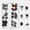 Accesorios Transfronterizos Nuevos para Uñas de Halloween Set de Aleación Decoraciones Esqueleto Fantasma Araña Murciélago Decoraciones para Uñas