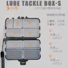Caixa de acessórios de pesca micro com dupla camada Luya, caixa de peças de dupla camada, caixa de joias, caixa de armazenamento, caixa de acessórios, caixa de ferramentas para equipamento de pesca