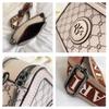 Bolsas de Câmera Cuidadosamente Selecionadas, Tendências de Moda Europeias e Americanas Transfronteiriças, Bolsas Quadradas Pequenas Estampadas com Cruz, Alças de Ombro Largas, Bolsas Femininas, Bolsas Transversais
