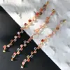 Pulsera de Cristal Flor de Goma Roja Chaoyang Jingyao Hebilla de Beso de Succión Moda Dulce Belleza Viagra Fantasma Pulsera de Círculo Único