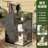 Estantería de flores móvil para balcón, estantería de varios niveles de pie para organizar diversas plantas y suculentas en la sala de estar