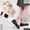 Ventas Directas de Fábrica Syltan Venta al por Mayor Comercio Exterior Color Mixto Algodón Doble Aguja Pantalones para Niñas con Tacones (Paquete de 6) 92-128