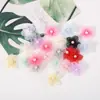 Flor de Perla de Malla de 3 cm Flor de Organza de Cinco Pétalos Accesorios para el Cabello Hechos a Mano para Bricolaje Accesorios de Decoración para Ropa Venta al por Mayor en Stock