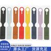 Etiqueta de equipaje colgante larga de cuero PU con tarjeta de papel impresa, opcional multicolor, logo de empresa personalizado, en stock transfronterizo