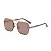 Gafas de sol de moda cuadradas europeas y americanas 2026 para hombre, Gafas de sol retro de doble puente para exteriores con protección UV para hombre, Transfronterizo