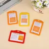 Venta al por mayor de fábrica Tarjeta de Identificación Tarjeta de Identificación Funda para Tarjeta Insignia de Trabajo de Plástico Tarjeta de Autobús Funda Protectora Cordón