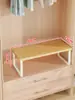 Estante de almacenamiento para armario, estante de gabinete, estante interior en gabinete, organizador de almacenamiento para microondas de escritorio, panel divisor de gabinete de cocina