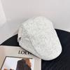 Moda japonesa Retro cáqui Forward Hat Feminino Primavera e Outono Casual Simples Rua Alto valor Pintor Jornaleiro Chapéu