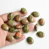 Superficie de Anillo de 15*20 mm Ágata Natural Aventurina Verde Amatista Ojo de Tigre Forma de Huevo Parche Ovalado Accesorios de Joyería DIY