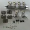 Mejora de armario estilo japonés, accesorios de herrajes para riel colgante de puerta corredera plegable sin taladro, juego completo de rieles deslizantes izquierdo y derecho