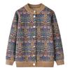Abrigos de Primavera y Otoño para Mujeres de Mediana Edad y Mayores con Forro Polar Cárdigans de Punto para Abuela Prendas de Punto Tejidas para Madre Ropa para Mujer Ropa de Invierno