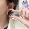 Colección de Pendientes de Plata de Ley 925 Kaiming para Mujer, Pendientes de Aro Hechos a Mano de Alta Gama de Lujo Ligero Estilo Coreano, Accesorios Versátiles Estilo Ins