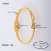 Joyería para Manos Europea y Americana Anillo Geométrico Corte de Línea Árbol de la Vida Diamante de Barro Incrustado Accesorios de Pulsera Pulsera de Acero de Titanio para Mujeres