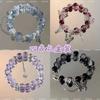 Pulsera de Cuatro Piezas Flor de Limón Fresca Estilo Bosque Popular en Xiaohongshu Pulsera Floral de Mariposa Regalo para Mejores Amigas