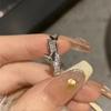 Anel de Borboleta Cravejado com Diamantes Doce Versátil Feminino Luxo Leve Nicho Exquisito Borboleta Tridimensional Anel Prata Estilo Frio Sensação de Alto Padrão