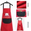 Lona de Poliéster para Ropa de Trabajo Delantal de Algodón Publicidad con Logo Venta al por Mayor Ropa de Trabajo Sin Mangas Dibujos Animados Hogar Impermeable Delantal de Dibujos Animados