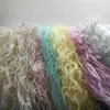 Felpa de Lana de Playa de Alta Imitación, Pelo de Cabra de Piel Artificial, Mechón Enrollado, Tela de Felpa para Juguetes de Pelo Rizado
