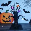 Luces decorativas LED de Halloween transfronterizas modelo nuevo 2026 adorno de ambiente para interior, patio, mesa árbol fantasma sonrisa malvada
