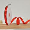 Cinta de Listón Rojo al por Mayor 0.3-10cm Cinta de Listón Embalaje de Regalo de Boda Cinta de Poliéster Encriptada Encaje de Cinta