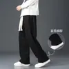 Pantalones deportivos de pana para hombre primavera y otoño holgados antiarrugas modernos para hombre casual rectos deportivos largos para adolescentes