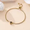 Pulsera de Cadena de Caja de Acero Inoxidable Personalizada con Proyección de 100 Idiomas Te Amo, Imagen a Color de Alta Definición