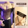 Lencería Sexy Lobe, Ropa de Malla Apasionada y Atractiva, Body Sexy Transparente de Talla Grande Adornado con Pedrería para Hombre