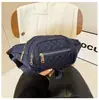 Riñonera Bordada Transfronteriza para Mujer Bolso de Pecho Sencillo Versátil Bolso Cruzado Casual para Salir Gran Capacidad Resistente al Desgaste Bolso para Teléfono Móvil