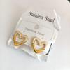 Pendientes de Acero Inoxidable con Forma de Gota de Aceite de Venta Caliente Transfronteriza Europeos y Americanos para Mujer, Versátiles, Modernos, Personalizados, Simples y Tendencia, Pendientes de Acero de Titanio al por Mayor
