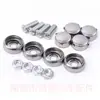 Hebilla de tuerca de fijación universal para matrícula Hebilla de matrícula de acero inoxidable Tornillo de marco de matrícula Tuerca Accesorios pequeños para matrícula