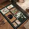Tapete de Terra de Diatomáceas Estilo Retro Americano Transfronteiriço para Decoração de Entrada, Resistente à Sujeira, Absorvente de Água, Capacho Antiderrapante