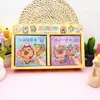 Pegatinas de Micro-Rompecabezas de Dibujos Animados para Niños, Pegatinas Creativas DIY Hechas a Mano para Estudiantes Educativos, Pegatinas de Pintura, Divertidas para que Múltiples Personas Jueguen con Pegatinas Doudou