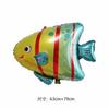 Globo de aluminio para decoración de fiesta de cumpleaños de acuario, ballena, pez payaso, tiburón, delfín, pulpo y pez payaso