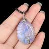 1923-Piedra de Ágata de Cristal Natural Gotas de Agua Árbol de la Vida Serpentino Colgante deseo Amazon ebay Suministro Transfronterizo