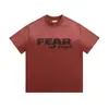 Marca de Moda Transfronteiriça High Street Americana Linha Secundária Fog Estampa de Letra Ess Camiseta Casual de Manga Curta para Homens e Mulheres