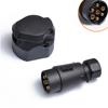 Conector de remolque de 12 V y 7 núcleos para coche transfronterizo, adaptador de alimentación
