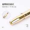 Set de Pinceles de Maquillaje Estilo Xiaohongshu, Pincel para Labios Metálico Telescópico de Doble Punta con Tapa, Pincel Portátil para Labial, Herramienta de Belleza