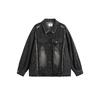 YUU design vintage costura escovado lapela Denim jaqueta solta estilo neutro casaco para homens e mulheres mesmo estilo C001