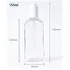 Frascos de Óleo Essencial Cosmético 100/120/150ml Frascos com Fundo Espesso e Conta-gotas Plano Frascos Conta-gotas Tipo Pressão de Grau Alimentício