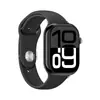 Reloj Inteligente Huaqiangbei con Caja Cuadrada de Aleación de Titanio, Correa Deportiva de Silicona, Pantalla Táctil Bluetooth, Reloj Electrónico de Pantalla Grande
