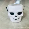 Cubo de Calabaza para Halloween Cubo de Calabaza Portátil Calabaza Luminosa de Plástico Calavera Luminosa Decoración de Calabaza Blanca Venta al por Mayor Comercio Exterior