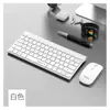 Conjunto de Teclado e Mouse Sem Fio Youlang WT110 para Computador e Laptop, Externo, Escritório em Casa, Conjunto de Negócios Portátil