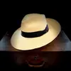 Amazon Sombrero de Paja Jazz Sombrero Fedora de Hombre Sombrero Vaquero Sombrero Tejido a Mano Sombrero de Paja Panama Sombrero Fino de Paja de Papel