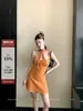 Nuevo Traje de Baño de una Pieza Strapless Estilo Francés Retro Vacacional Textura Pura Deseo Corte Ajustado Ceñidor de Cintura Favorecedor de Figura para Mujer