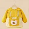 Babero Impermeable de Pana para Bebé para Comer, Anti-Suciedad, Otoño e Invierno, Babero Unisex para Bebé, Babero Infantil