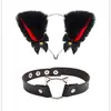 Diadema de Halloween Diadema para Actuación en Festival Set de Diadema y Collar de Chica Gato Orejas de Gato Pasador Sencillo para Niña Hermosa