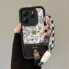 Adecuado para Redmi 14C Cuerda de Mano Pintada a Mano A1 Mariposa Nota14Pro Moda 11Ep Funda para Teléfono Móvil Xiaomi 9A Flor y Pájaro 12